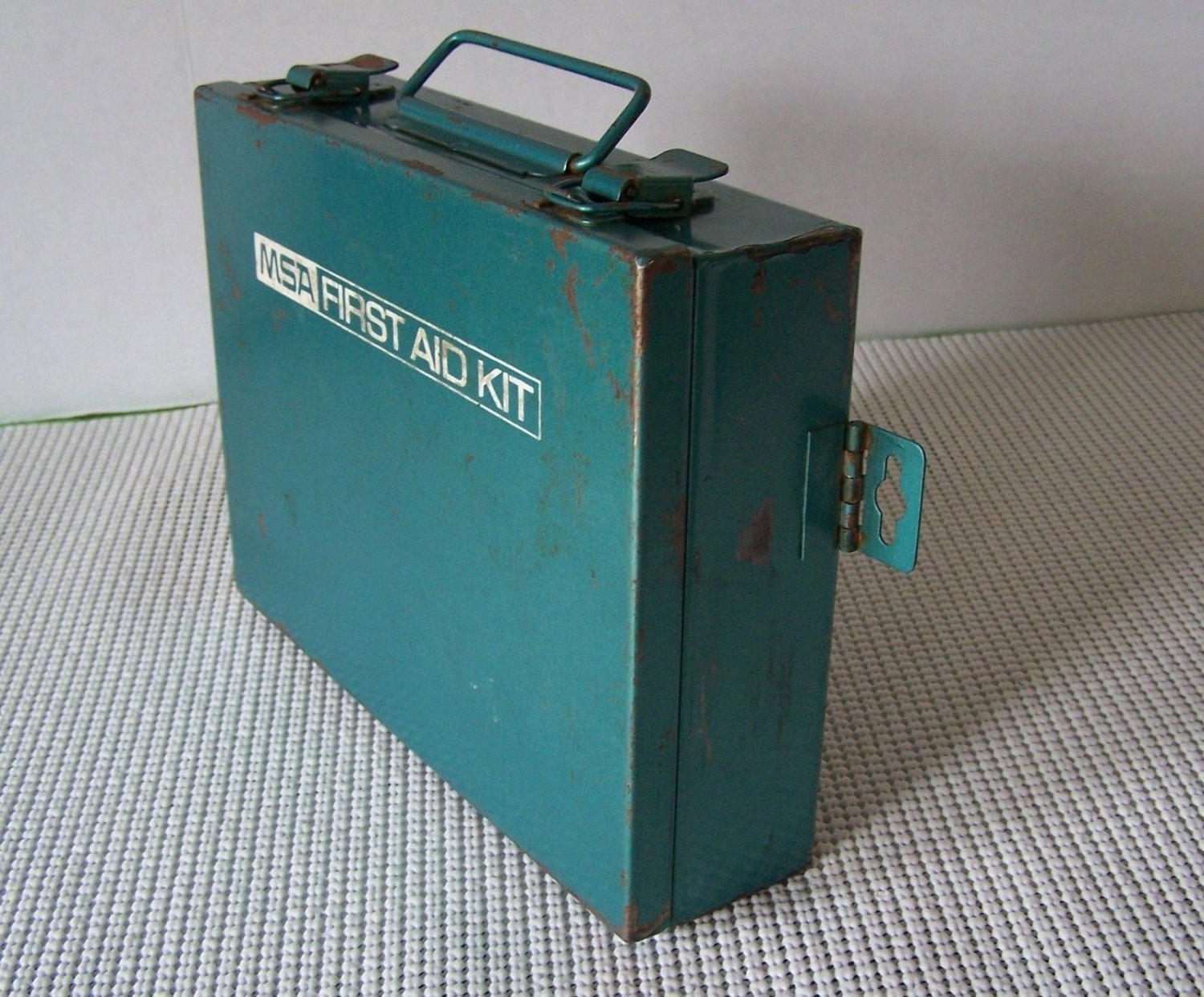 Mining Safety Appliances MSA Vintage Wall Mount Metal Emergency First