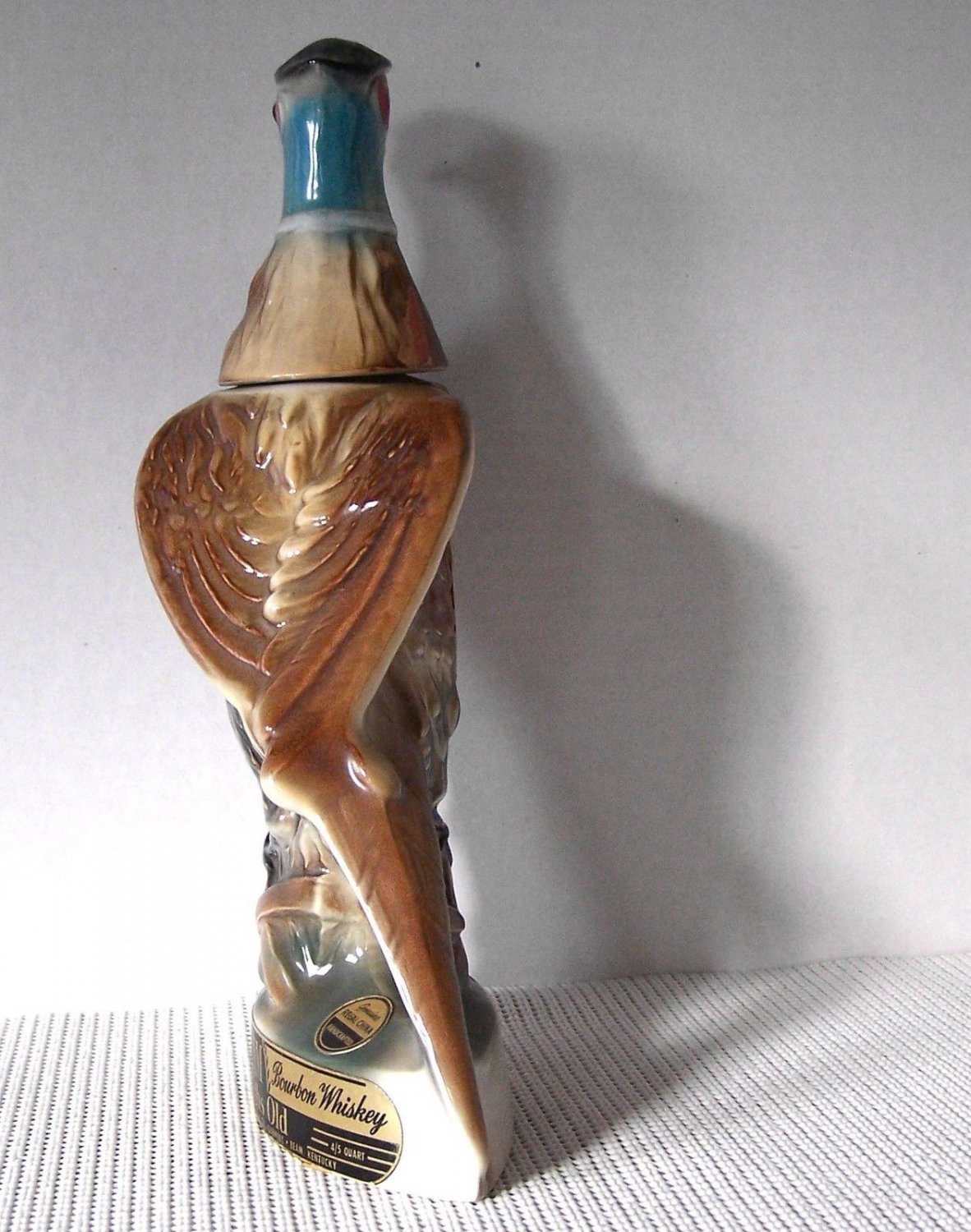 Jim Beam Vintage 1961 Ring Neck Pheasant Barware Liquor Decanter Bottle