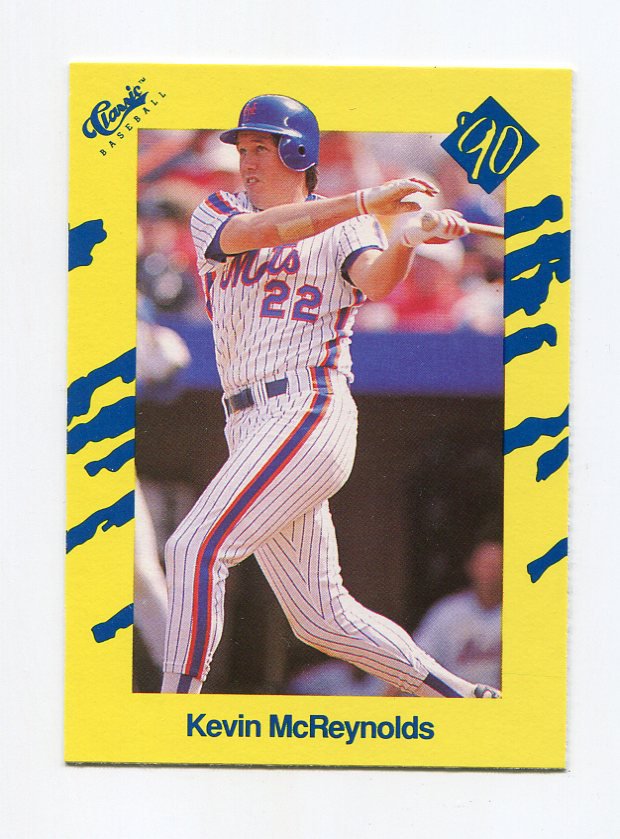 1990 Classic Yellow Baseball #T56 Kevin McReynolds - New York Mets