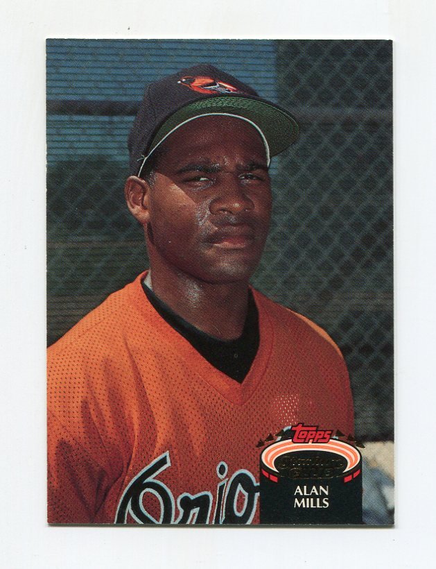 1992 Stadium Club Baseball #871 Alan Mills - Baltimore Orioles