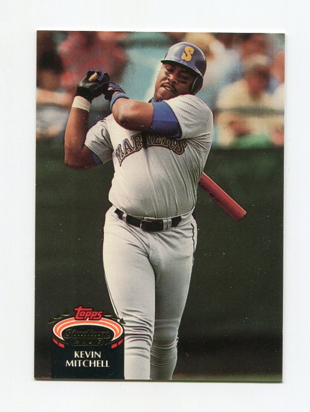 1992 Stadium Club Baseball 765 Kevin Mitchell Seattle Mariners