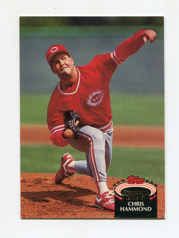1992 Stadium Club Baseball #751 Chris Hammond - Cincinnati Reds