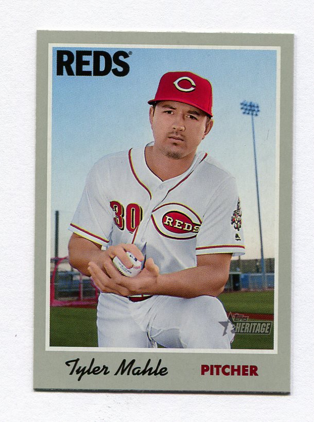 2019 Topps Heritage Baseball 073 Tyler Mahle Cincinnati Reds
