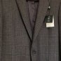 NWT Ralph Lauren 40 L Grey Tan & Brown Windowpane 2 Button Suit Jacket