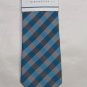 NWT Ryan Seacrest 'Melrose Gingham' Handmade Skinny Silk Tie Blue & Grey