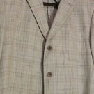 Missoni 46 R RECENT BARELY USED Linen Ivory Yellow Grey & Brown Sports Jacket 48