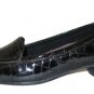 Clarks Timeless Black Croc Print Patent Leather SLIP ON NEW Shoes Women Sz 8M