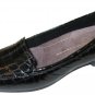 Clarks Timeless Black Croc Print Patent Leather SLIP ON NEW Shoes Women Sz 8M