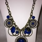 Premier Designs Jewelry Necklace INDIGO 20407 Brass Plated Costume Jewelry NEW