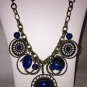 Premier Designs Jewelry Necklace INDIGO 20407 Brass Plated Costume Jewelry NEW