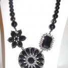 Premier Designs Jewelry Necklace Crochet 20386 Black Costume Jewelry NEW