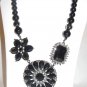Premier Designs Jewelry Necklace Crochet 20386 Black Costume Jewelry NEW
