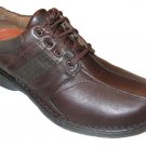 Clarks Un.Coil Brown Leather Mens Lace Up Casual Shoe 85022 US Sz 9 10.5 12 NIB