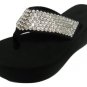 Scandalous Designs Miss Vegas High Heel Bling Flip Flop Swarovski Crystal Sz 8&9