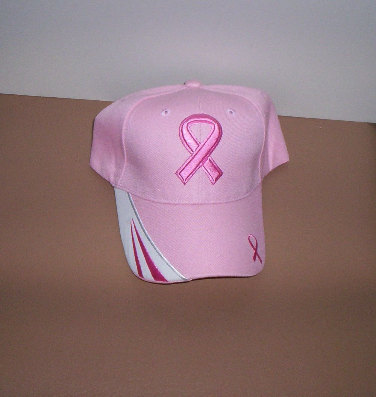 Ladies Pink Breast Cancer Awareness Hat Ball Cap New!