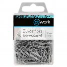 Paper Clips, Silver Wire, 125 per pack 26 mm (1.02 in)