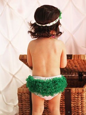 St. Patrick's Day Green Ruffle Bloomers