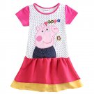 retail one piece nova brand summer peppa pig clothing baby girl dress for girl short sleeve dress