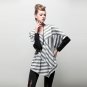 Fashion women's clothing, batwing coat stripe T-shirt free size