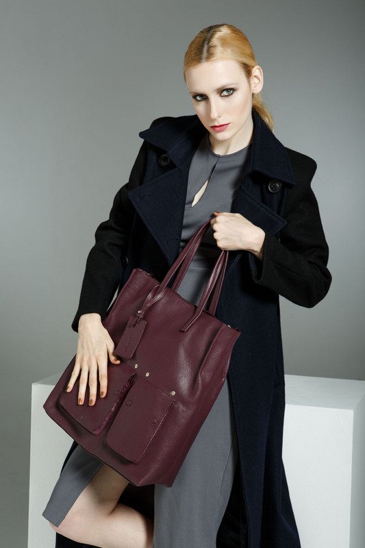 Ostrich grain female bag, handbag,