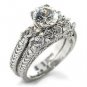 White Gold Wedding Ring Set Size 5-6