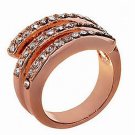 Tivoli Rose Goldtone Wrap Band Ring