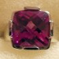 STERLING SILVER RASBERRY CZ Ring Size 8