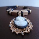 White Princess Queen Vintage Style Old Day Necklace