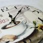 Coffee Wall Clock,Silent Wood Wall Clock