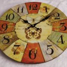 Country Wall Clock,Silent Wood Wall Clock