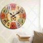 Country Wall Clock,Silent Wood Wall Clock