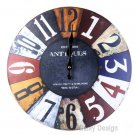Vintage French Country Wall Clock,Silent Wood Wall Clock