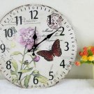 Butterfly Wall Clock,Silent Wood Wall Clock