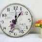 Iron Tower Wall Clock,Silent Wood Wall Clock