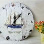 Nautical Wall Clock,boat Silent Wood Wall Clock