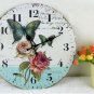 floral &butterfly Wall Clock,boat Silent Wood Wall Clock