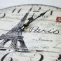 Vintage Iron Tower Wall Clock,boat Silent Wood Wall Clock