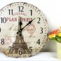 Vintage Iron Tower Wall Clock,boat Silent Wood Wall Clock