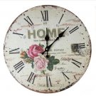 Rose Home Wall Clock,boat Silent Wood Wall Clock