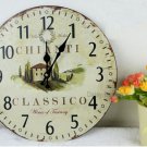 Vintage Country House Wall Clock,boat Silent Wood Wall Clock