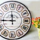 Vintage Wall Clock,boat Silent Wood Wall Clock