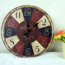 Vintage Country Wall Clock,Silent Wood Wall Clock