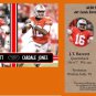 J.T. JT Barrett Cardale Jones Combo 2014 ACEO Sports Football Card Ohio State