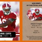 Amari Cooper 2014 ACEO Sports Football Card - Alabama Pre Rookie RC Oakland Raiders