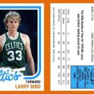 Larry Bird "What If" 1980-81 Topps Style Reprint RP ACEO Card - Rookie RC 34