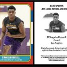 D'Angelo Russell NEW 1986-87 Fleer Style ACEO Card Rookie RC Los Angeles Lakers