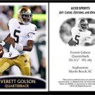 Everett Golson 2012 ACEO Sports Football Card Notre Dame Florida State FSU