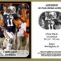 Chris Davis 2013 ACEO Sports Football Card Auburn Iron Bowl
