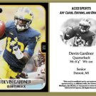 Devin Gardner 2013 ACEO Sports Football Card Michigan