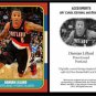 Damian Lillard 1986-87 Fleer Style ACEO Card Rookie RC Portland Trail Blazers